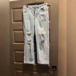 Wild Fable distressed  straight leg jeans ankle length